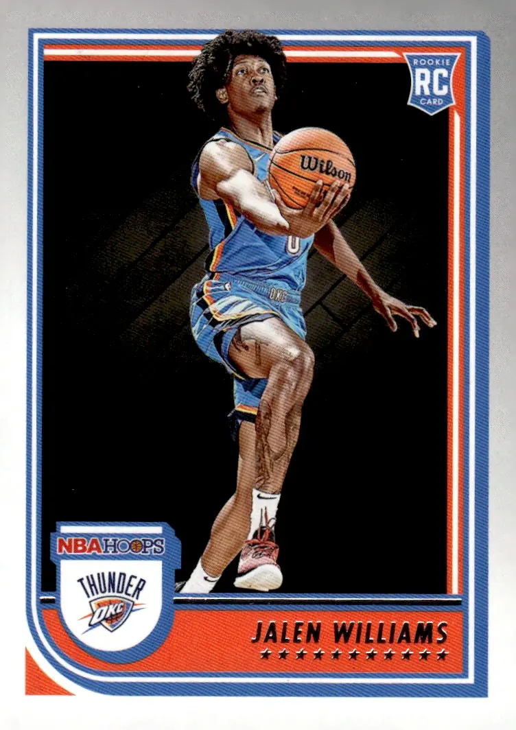 2022-23 NBA Hoops #242 Jalen Williams (front)