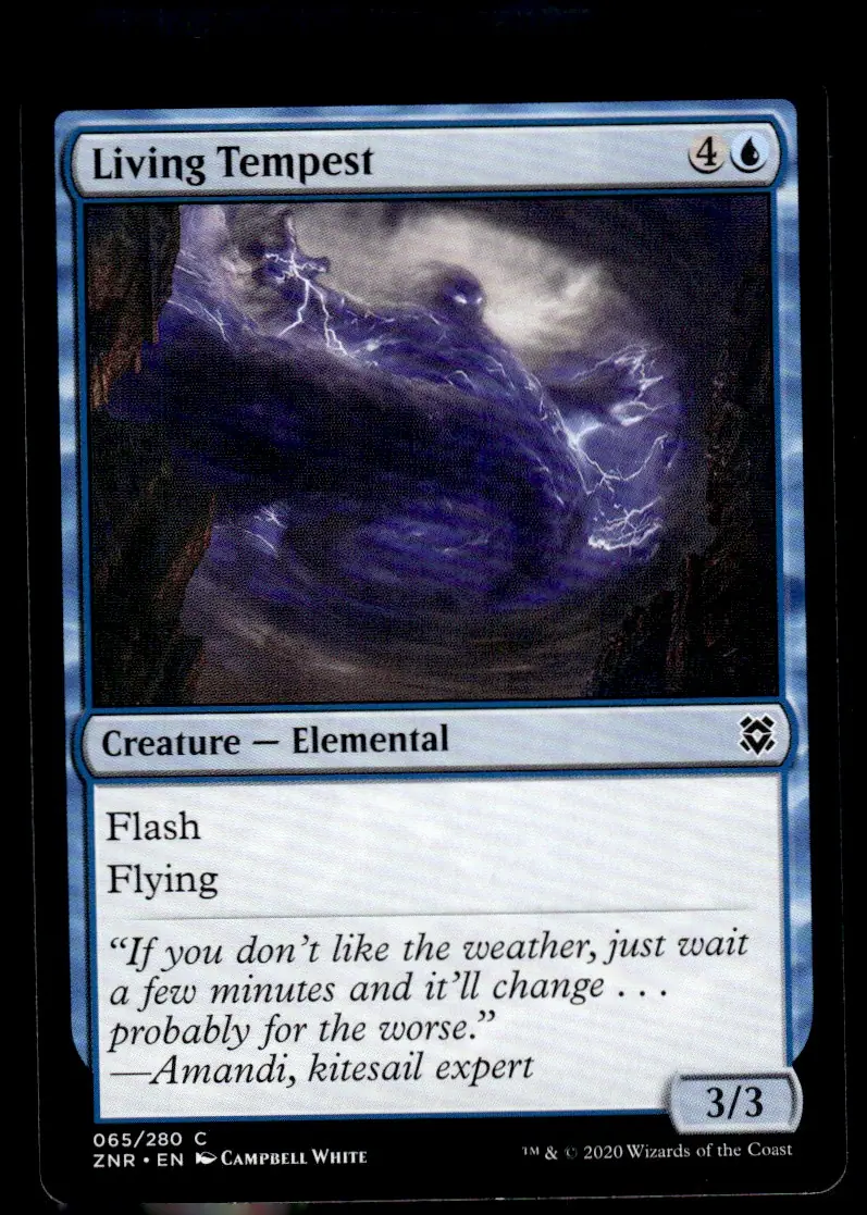 2020 Zendikar Rising (ZNR) #065/280 Living Tempest (front)