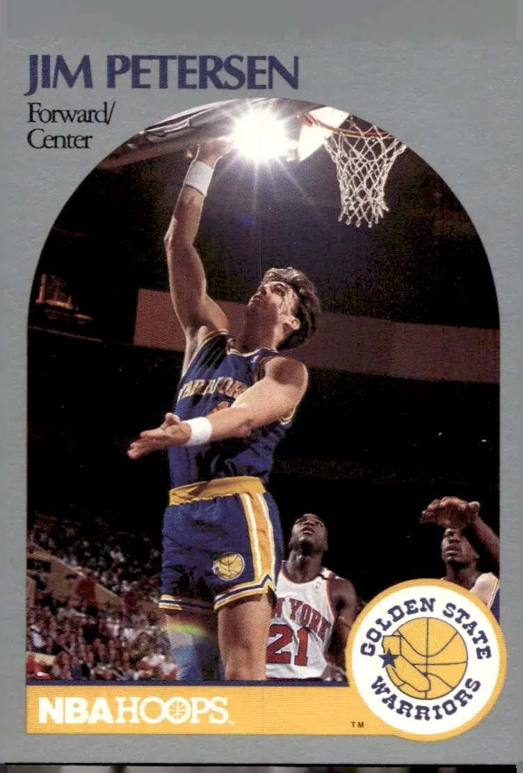 1990-91 NBA Hoops #117 Jim Petersen (front)