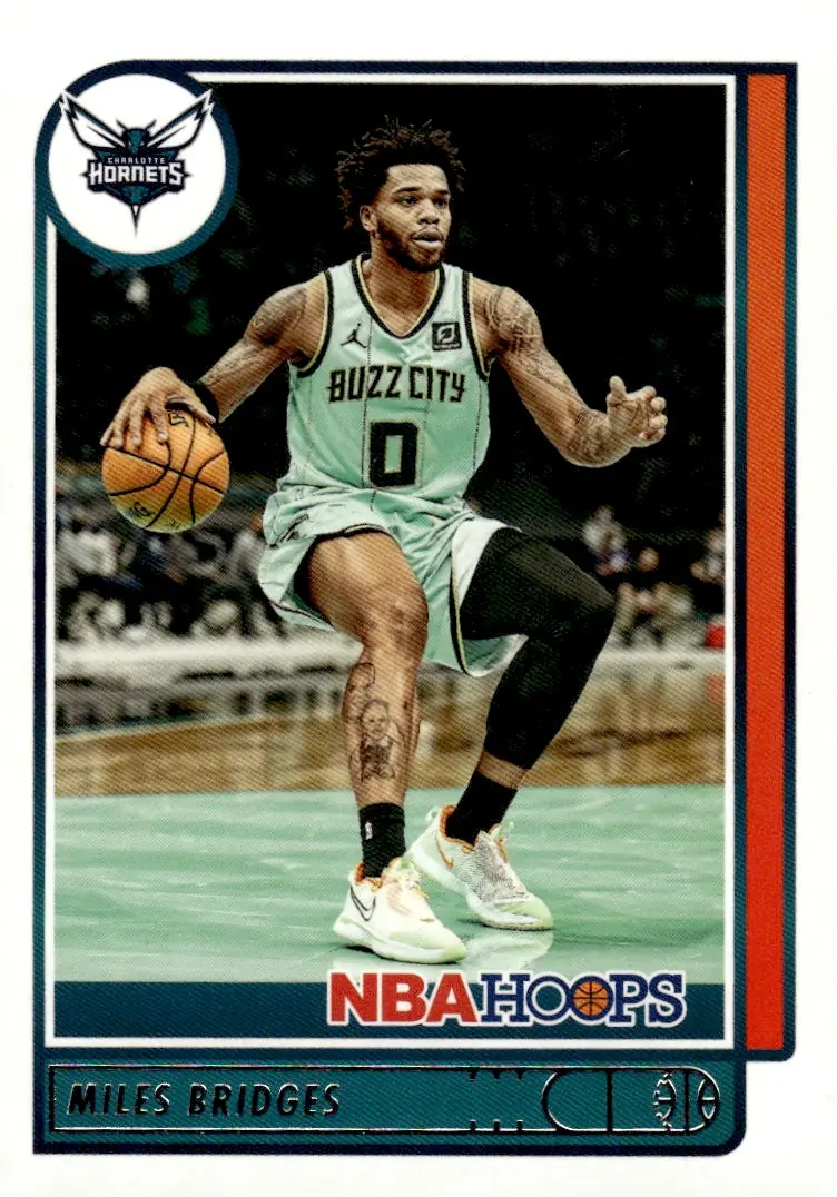 2021-22 NBA Hoops #190 Miles Bridges (front)