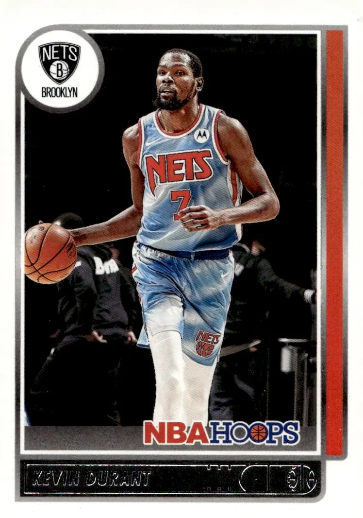 2021-22 NBA Hoops #87 Kevin Durant (front)