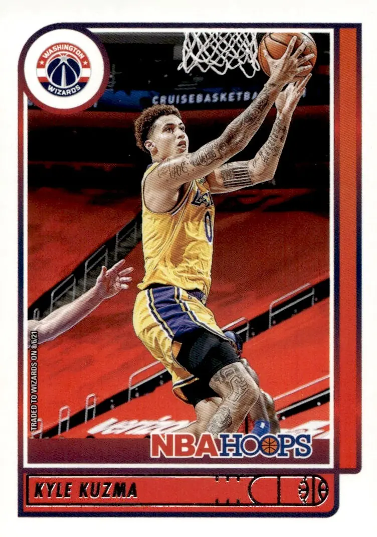 2021-22 NBA Hoops #166 Kyle Kuzma (front)
