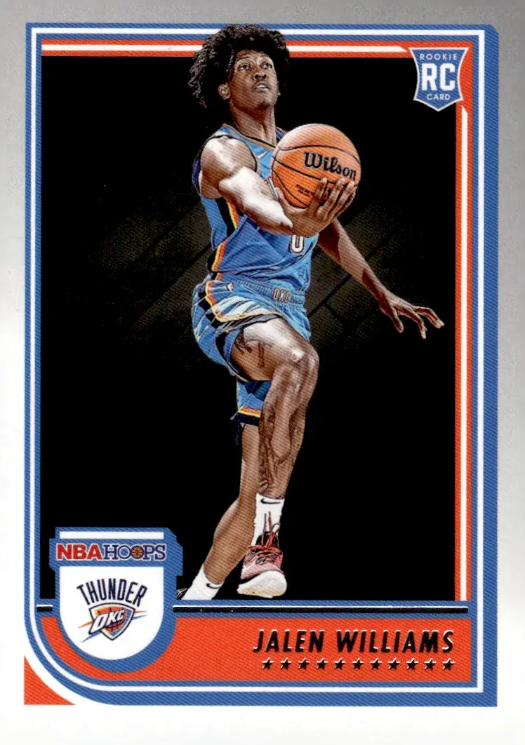 2022-23 NBA Hoops #242 Jalen Williams (front)