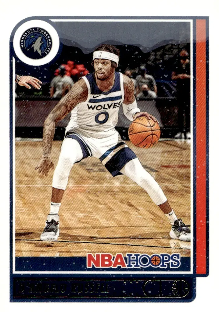 2021-22 NBA Hoops #161 D'Angelo Russell (front)