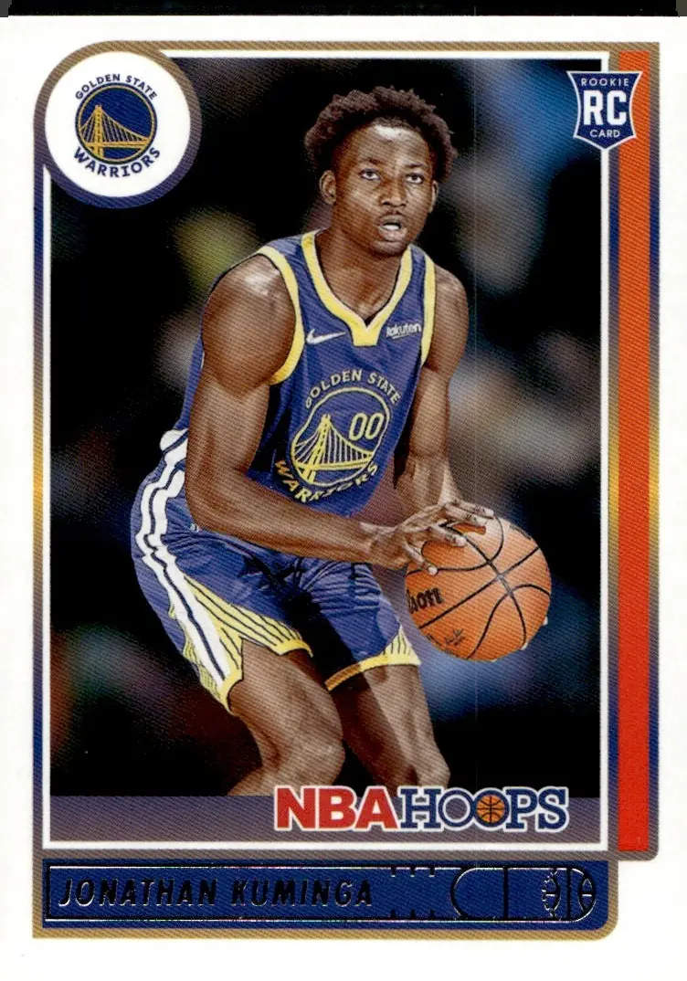 2021-22 NBA Hoops #219 Jonathan Kuminga (front)