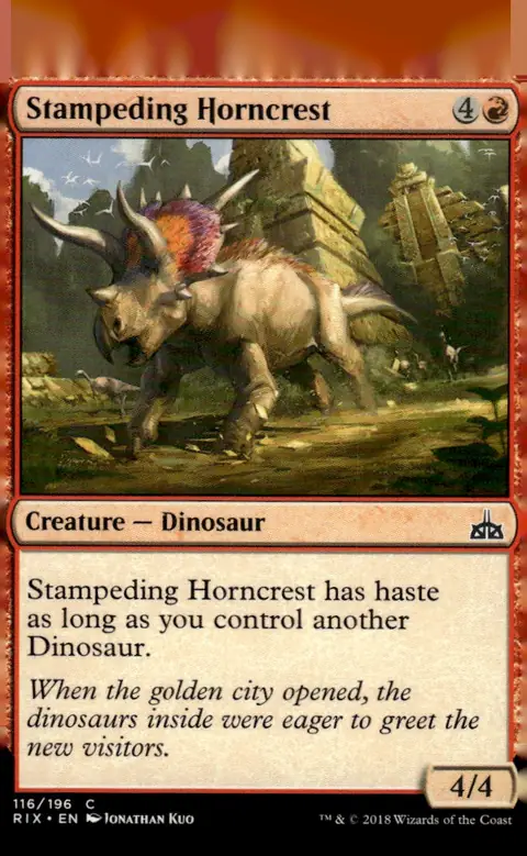 2018 Rivals of Ixalan (RIX) #116/196 Stampeding Horncrest