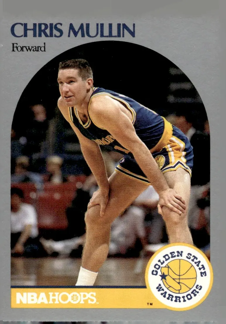 1990-91 NBA Hoops #116 Chris Mullin (front)