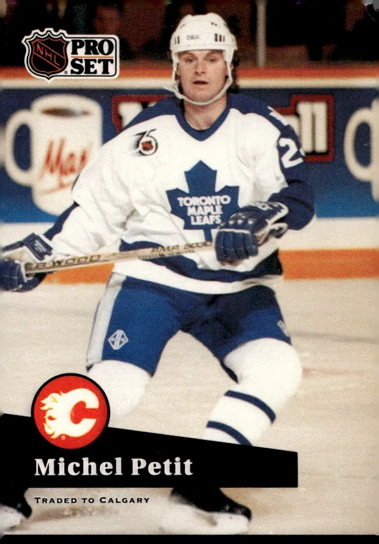 1991-92 Pro Set (Series 2) #492 Michel Petit (front)
