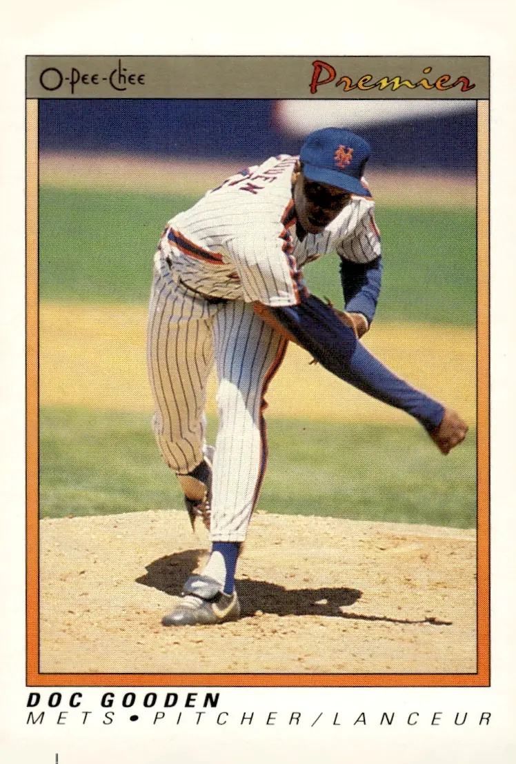 1991 O-Pee-Chee Premier #55 Dwight "Doc" Gooden (front)