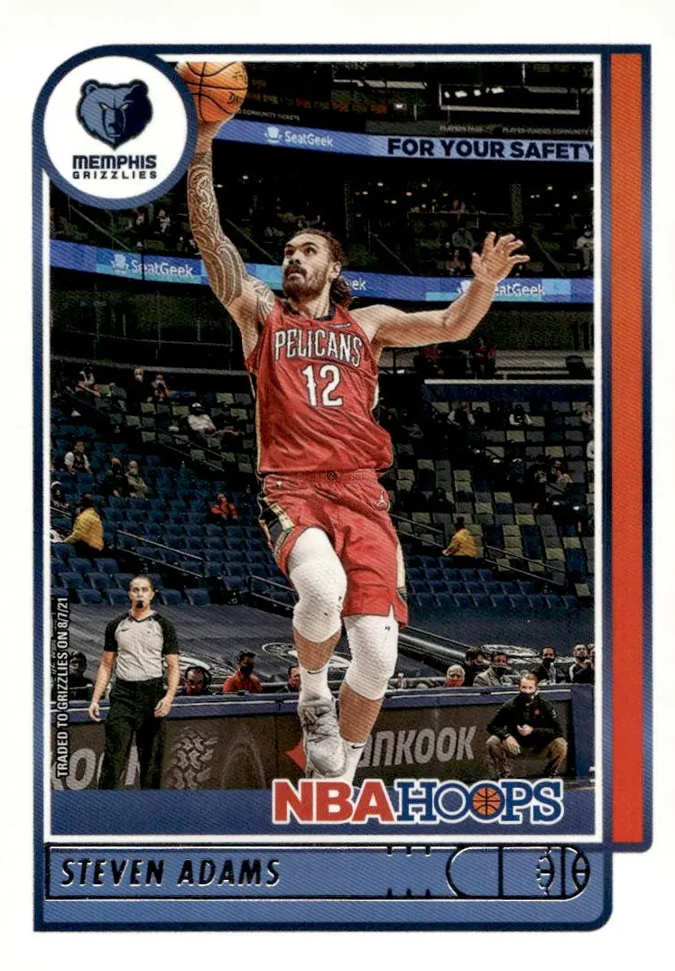2021-22 NBA Hoops #114 Steven Adams (front)