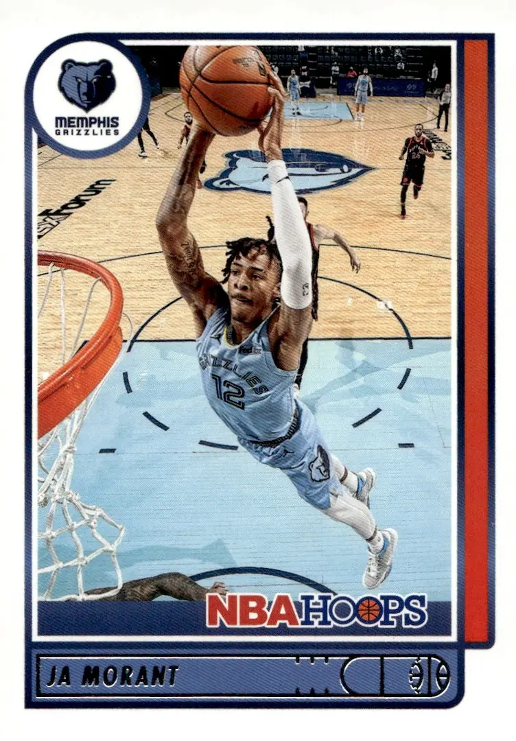 2021-22 NBA Hoops #132 Ja Morant (front)