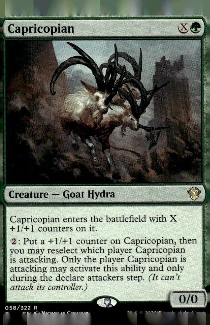 2020 Commander 2020 (Ikoria Commander) #058/322 Capricopian (front)