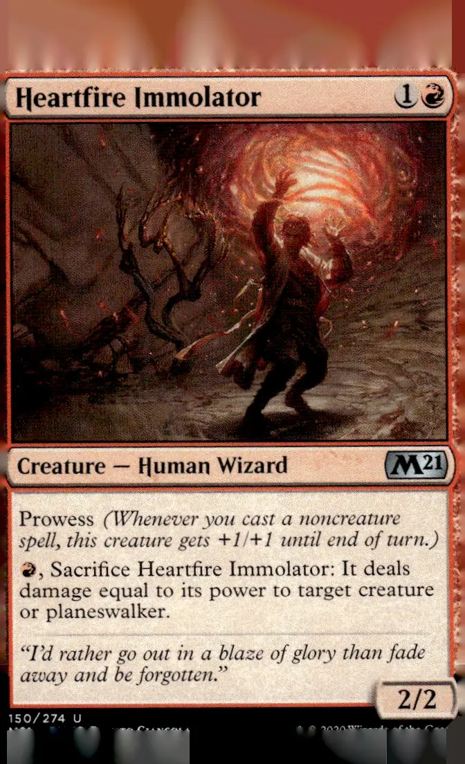 2020 Core Set 2021 (M21) #150/274 Heartfire Immolator (front)