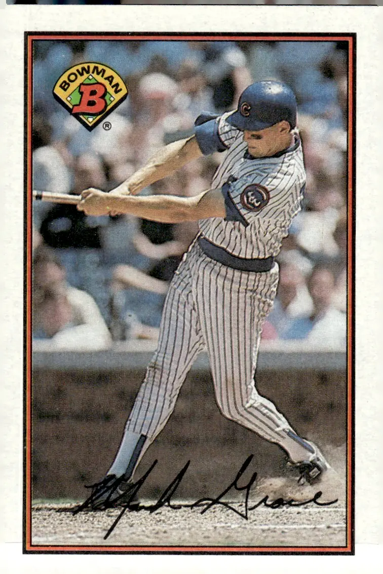 1989 Bowman #291 Mark Grace (front)