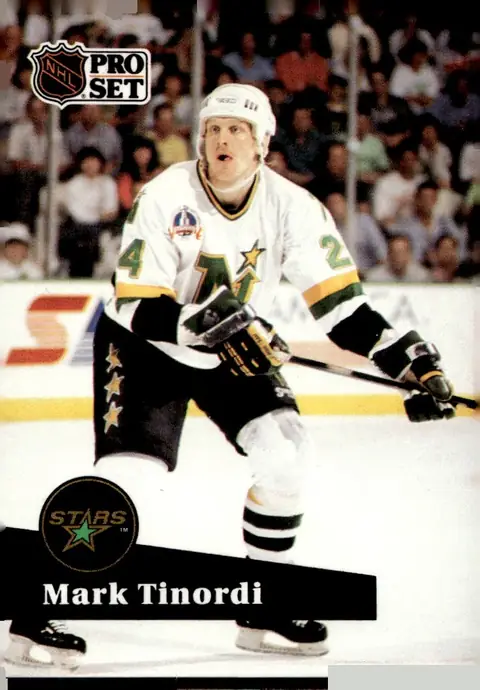 1991-92 Pro Set (French Edition) #107 Mark Tinordi – French-language edition
