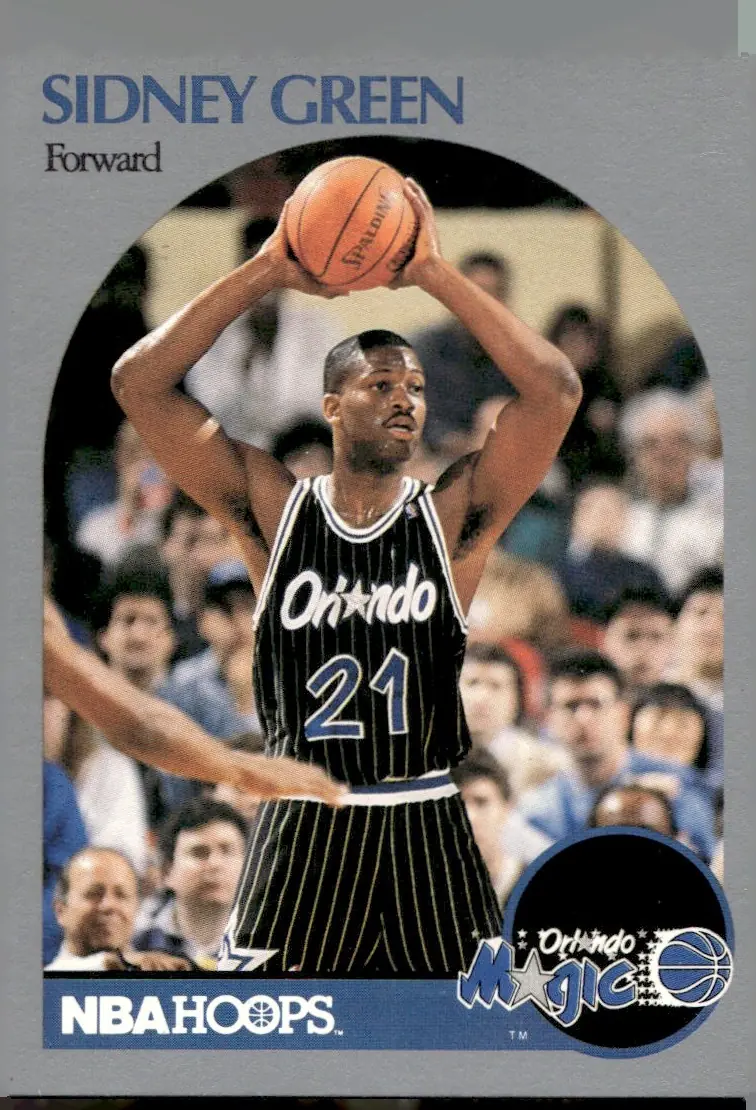 1990-91 NBA Hoops #218 Sidney Green (front)