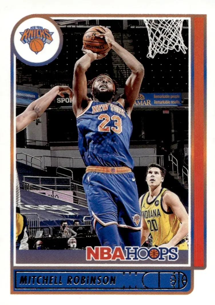 2021-22 NBA Hoops #157 Mitchell Robinson (front)