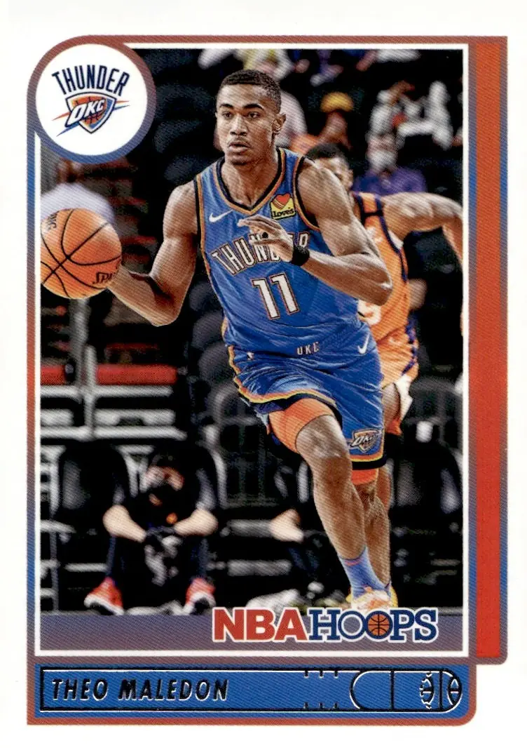 2021-22 NBA Hoops #63 Théo Maledon (front)
