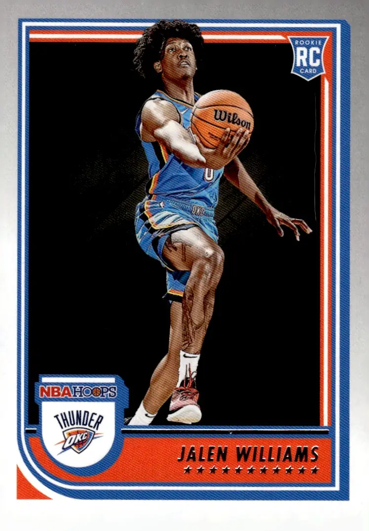 2022-23 NBA Hoops #242 Jalen Williams (front)