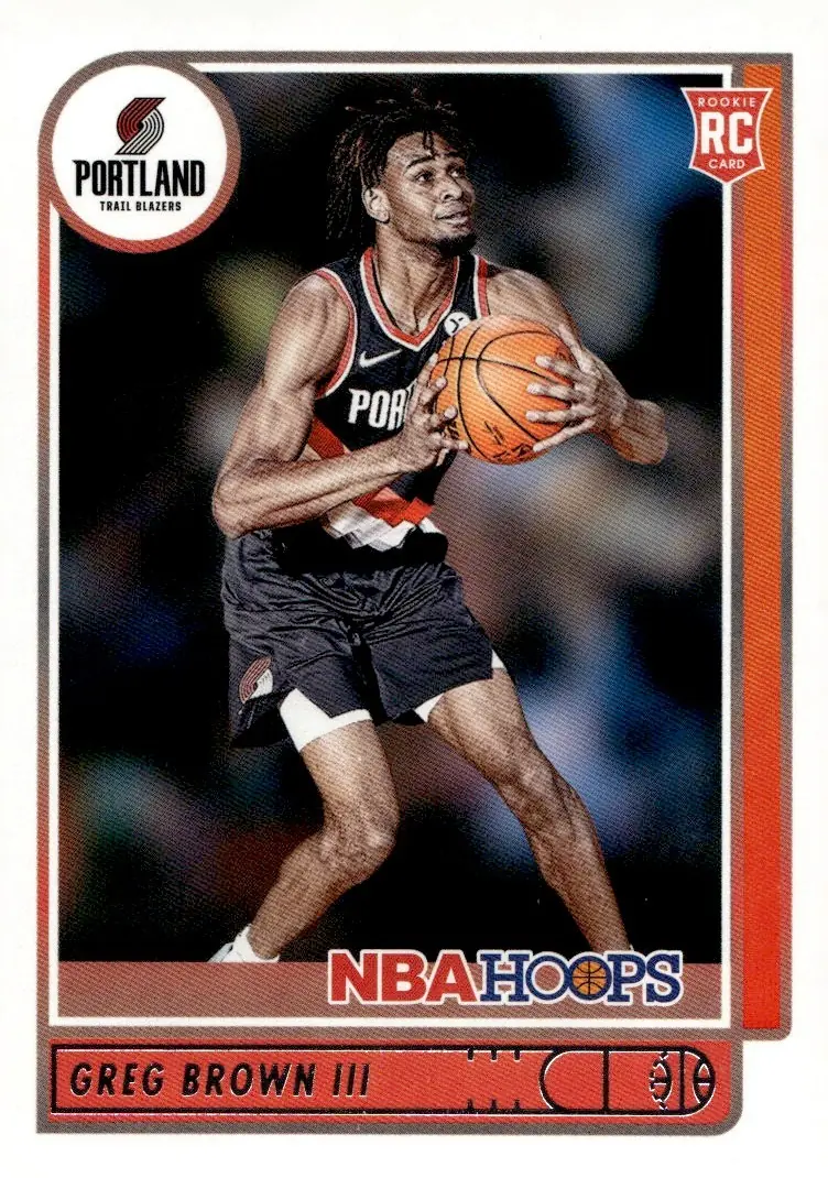 2021-22 NBA Hoops #226 Greg Brown III (front)