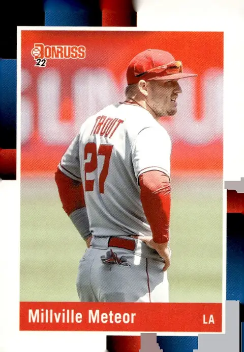 2022 Donruss Baseball #265 (265.2 variation) Mike Trout – Nickname Variation SP