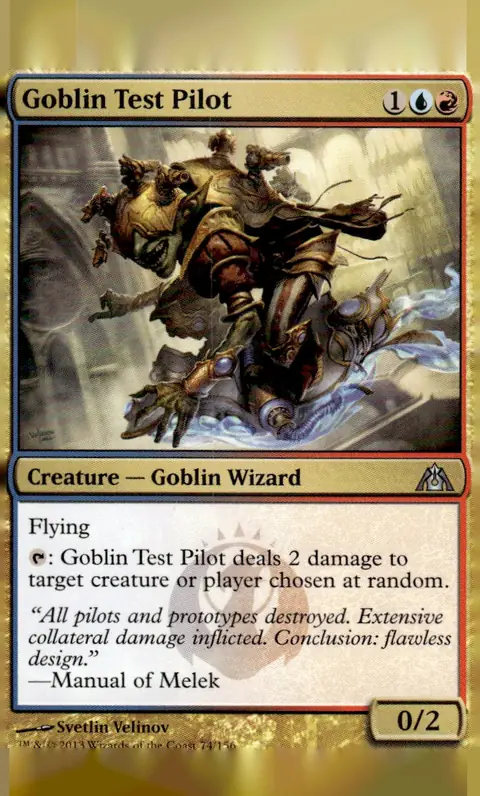 2013 Dragon's Maze #74/156 Goblin Test Pilot