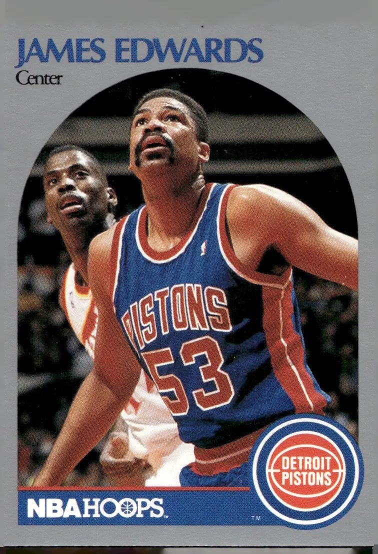 1990-91 NBA Hoops #104 James Edwards (front)