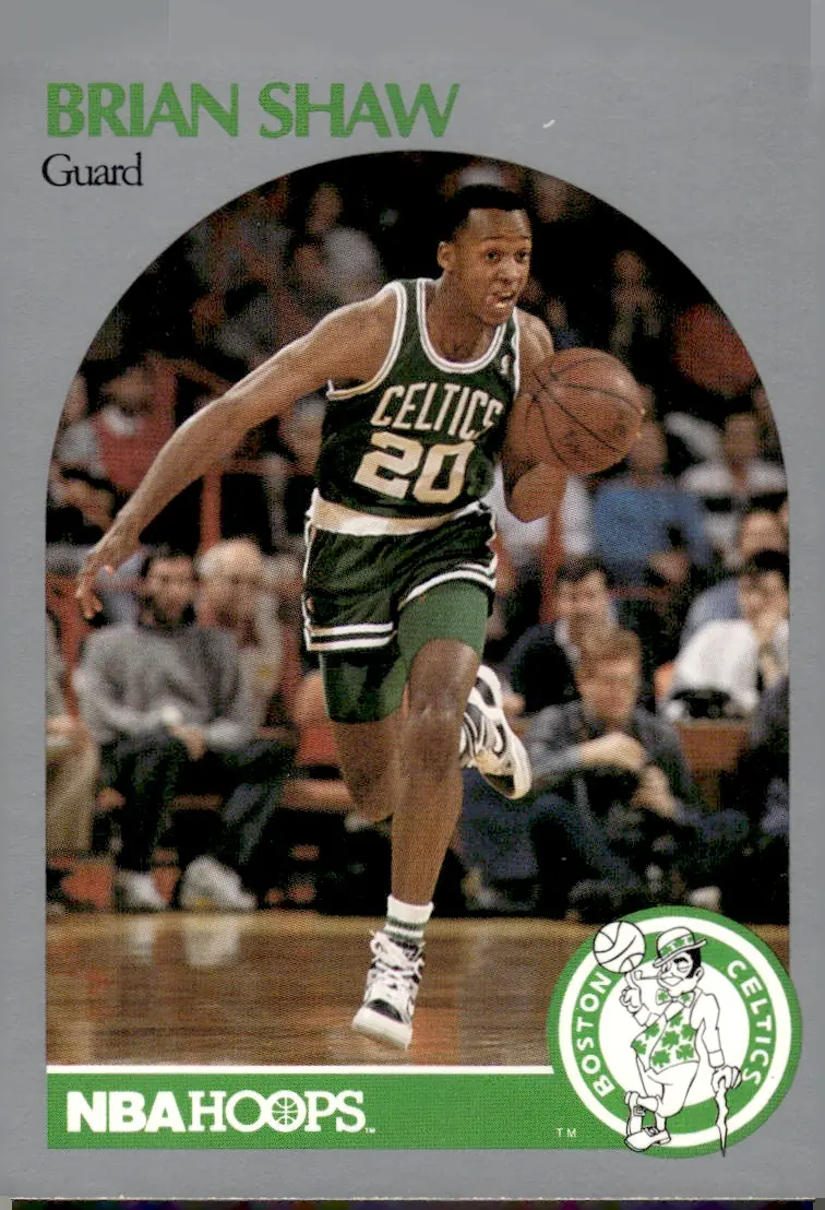 1990-91 NBA Hoops #48 Brian Shaw (front)