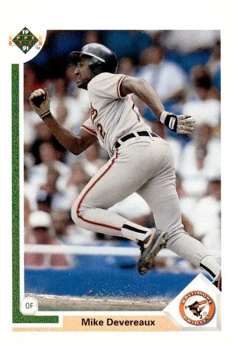 1991 Upper Deck #308 Mike Devereaux