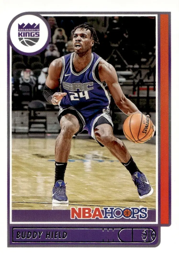 2021-22 NBA Hoops #98 Buddy Hield (front)