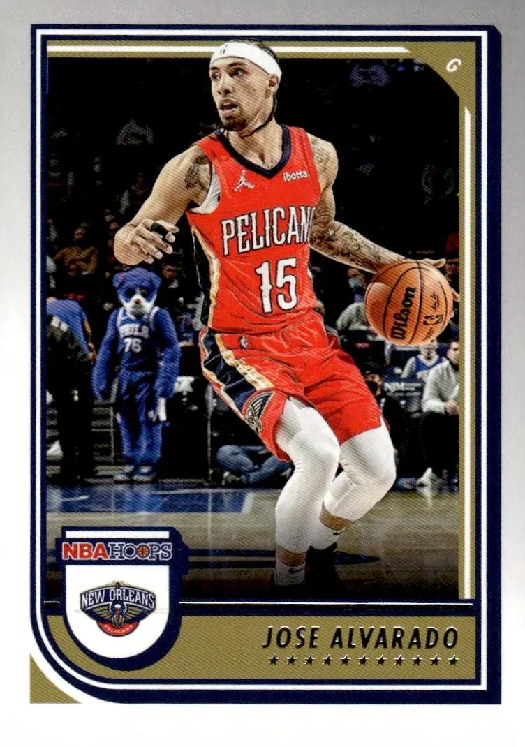 2022-23 NBA Hoops #148 Jose Alvarado (front)