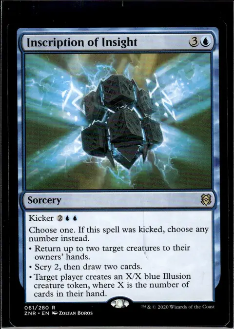 2020 Zendikar Rising (ZNR) #061/280 Inscription of Insight