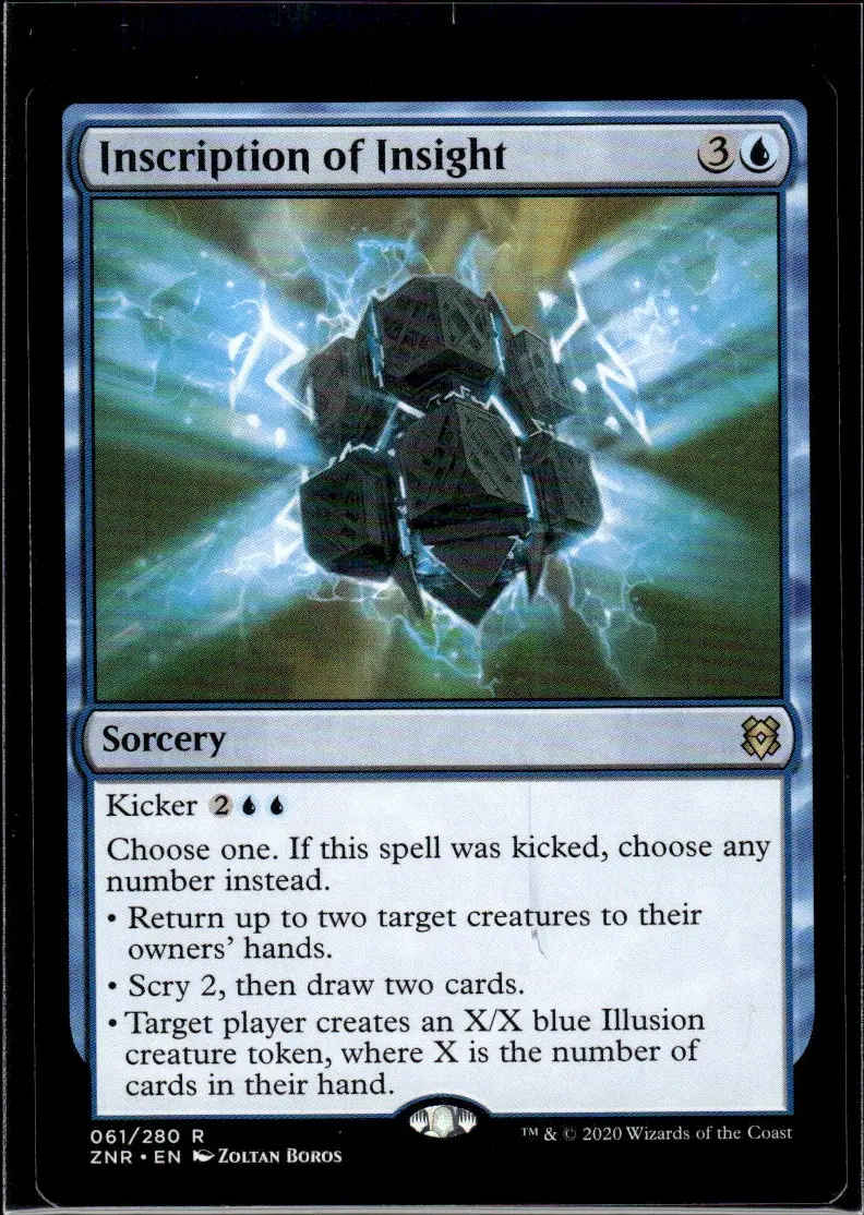 2020 Zendikar Rising (ZNR) #061/280 Inscription of Insight (front)