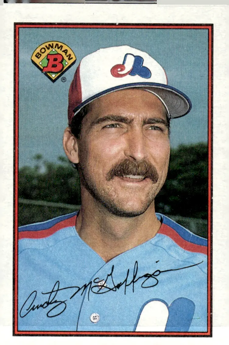 1989 Bowman #356 Andy McGaffigan (front)