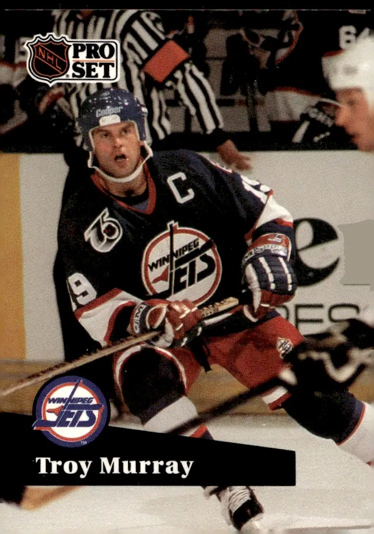 1991-92 Pro Set (French edition) #514 Troy Murray – French-language edition (front)