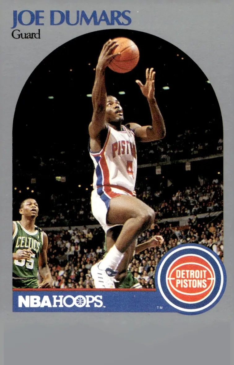 1990-91 NBA Hoops #103 Joe Dumars III (front)
