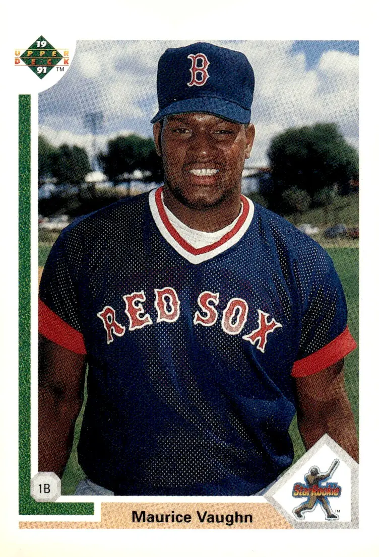 1991 Upper Deck #5 Maurice "Mo" Vaughn (front)