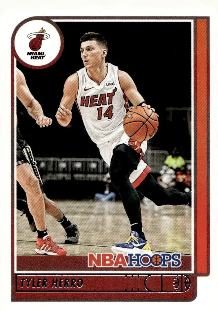 2021-22 NBA Hoops #40 Tyler Herro (front)