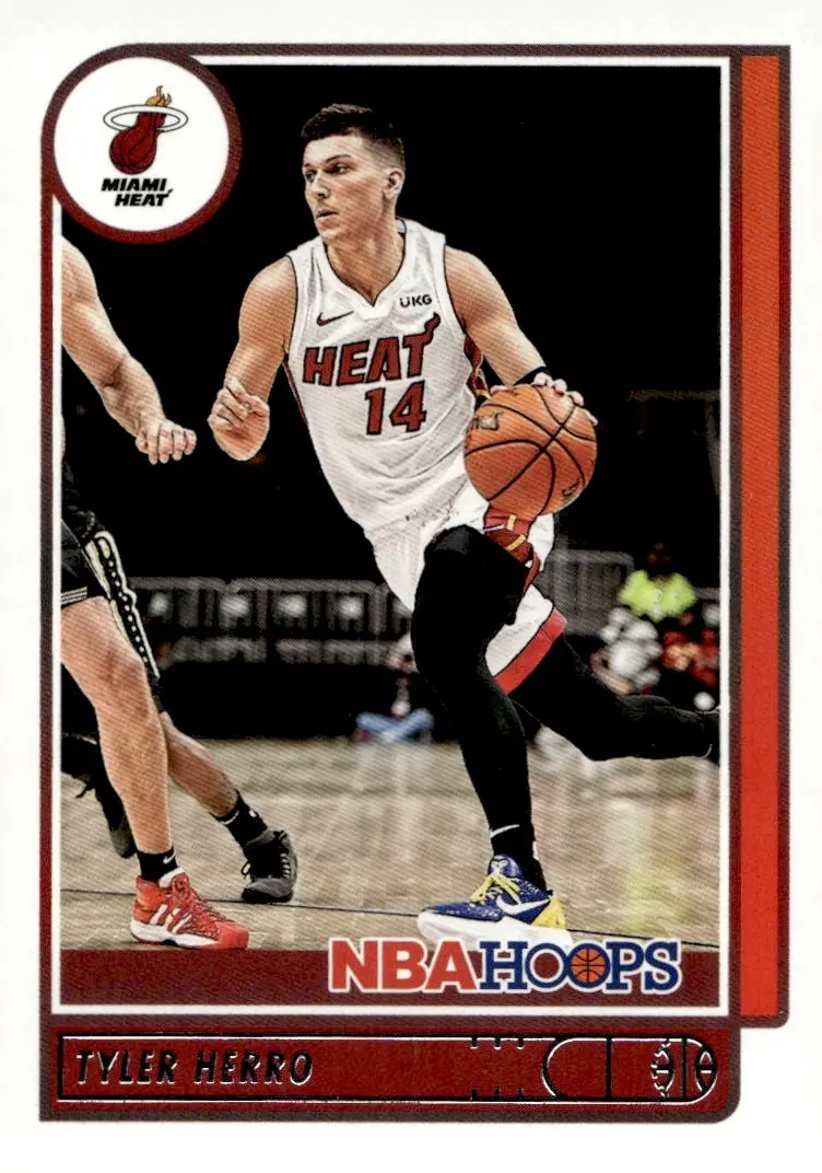 2021-22 NBA Hoops #40 Tyler Herro (front)