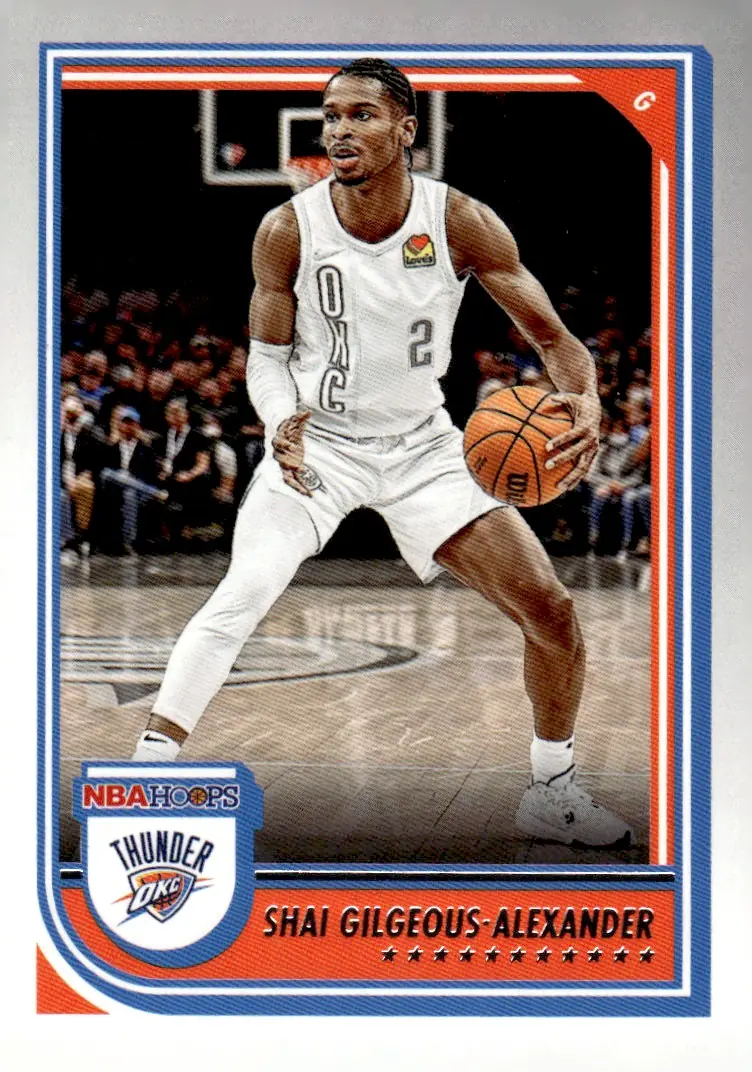 2022-23 NBA Hoops #201 Shai Gilgeous-Alexander (front)