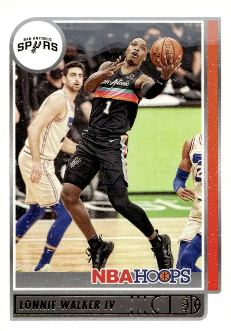 2021-22 NBA Hoops #54 Lonnie Walker IV (front)