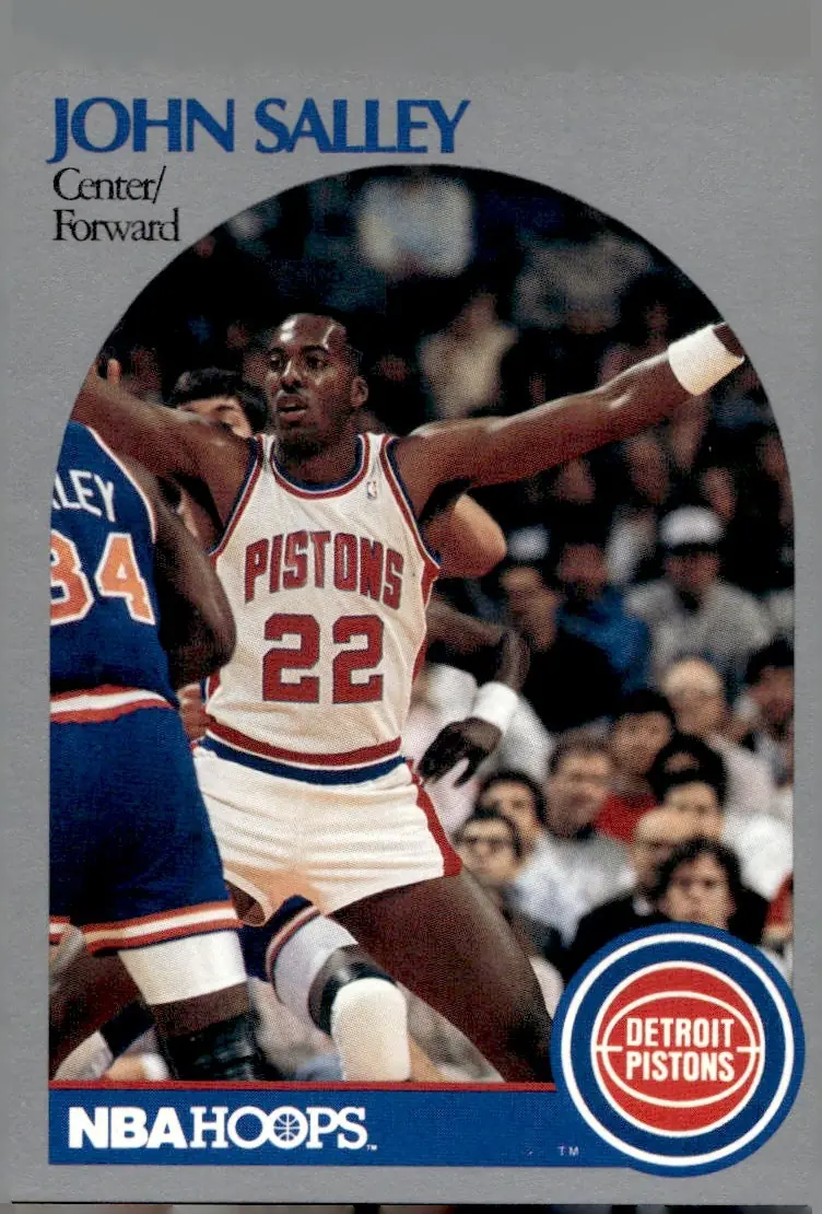 1990-91 NBA Hoops #110 John Salley (front)
