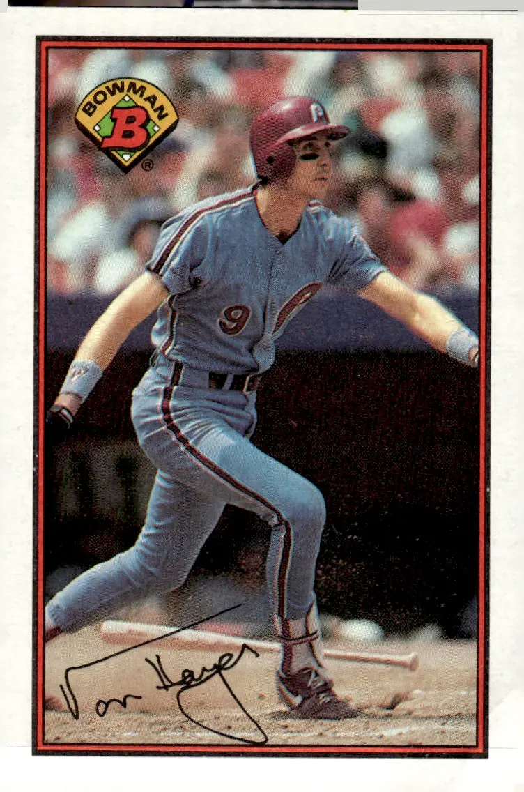 1989 Bowman #406 Von Hayes (front)