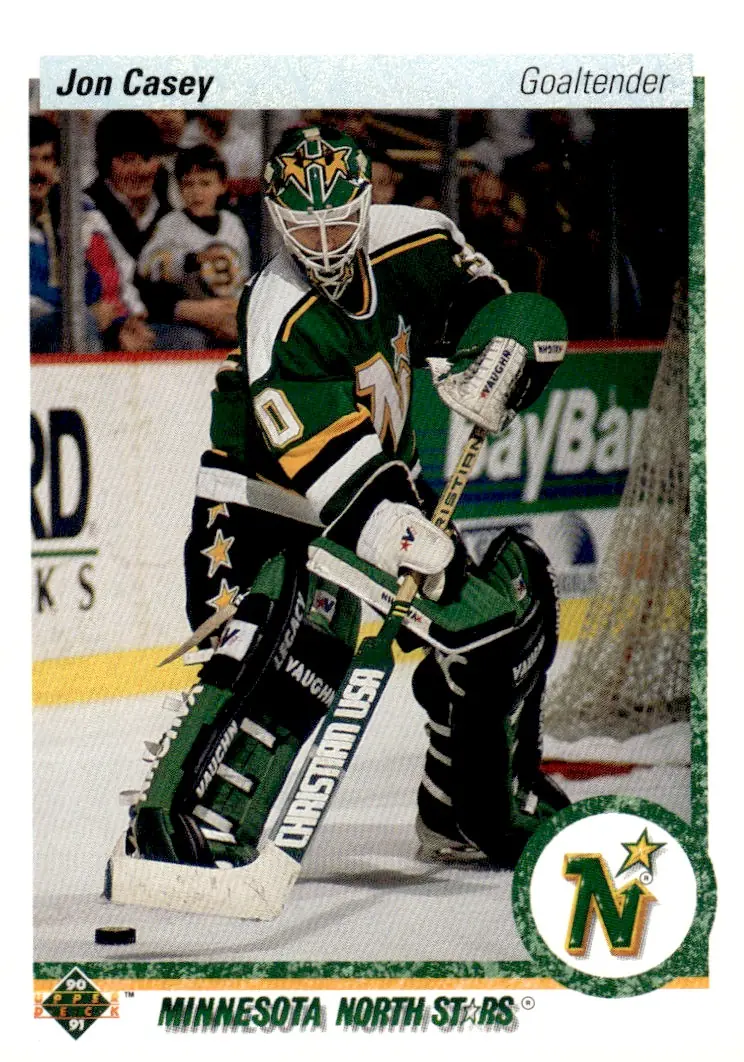 1990-91 Upper Deck #385 Jon Casey (front)