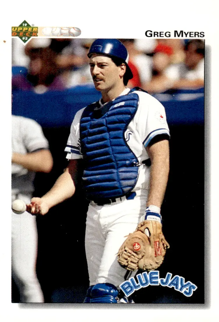 1992 Upper Deck #407 Greg Myers (front)