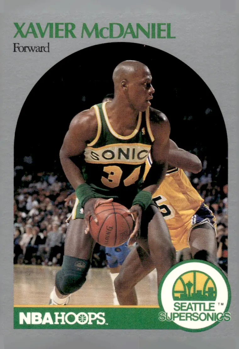 1990-91 NBA Hoops #280 Xavier McDaniel (front)