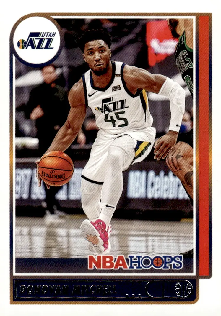 2021-22 NBA Hoops #139 Donovan Mitchell (front)