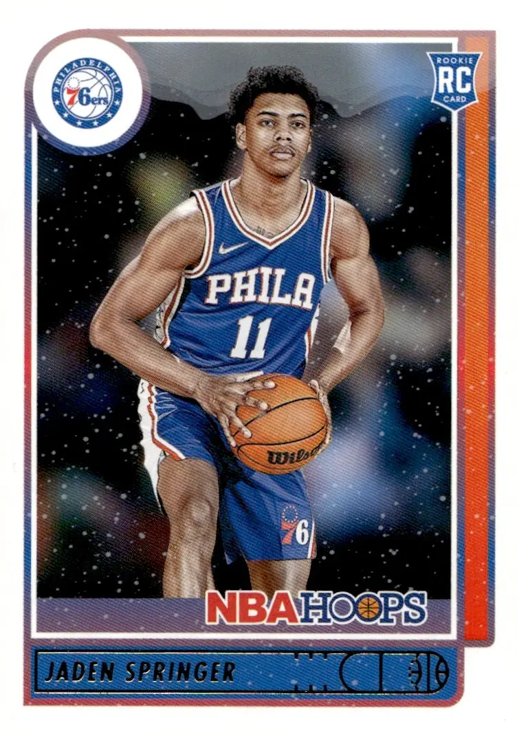 2021-22 NBA Hoops #239 Jaden Springer (front)