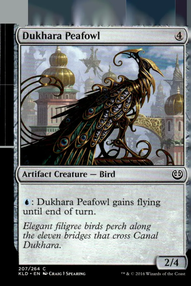 2016 Kaladesh (KLD) #207/264 Dukhara Peafowl (front)