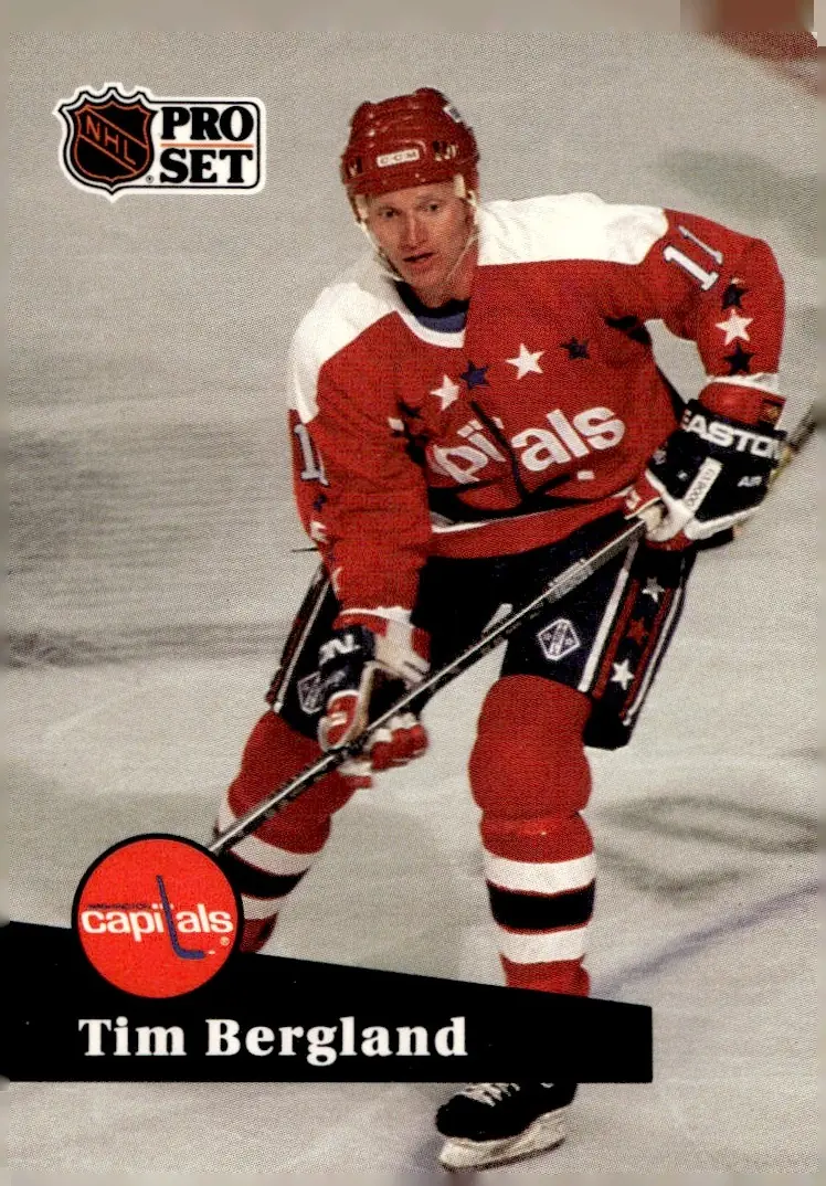 1991-92 Pro Set #507 Tim Bergland (front)